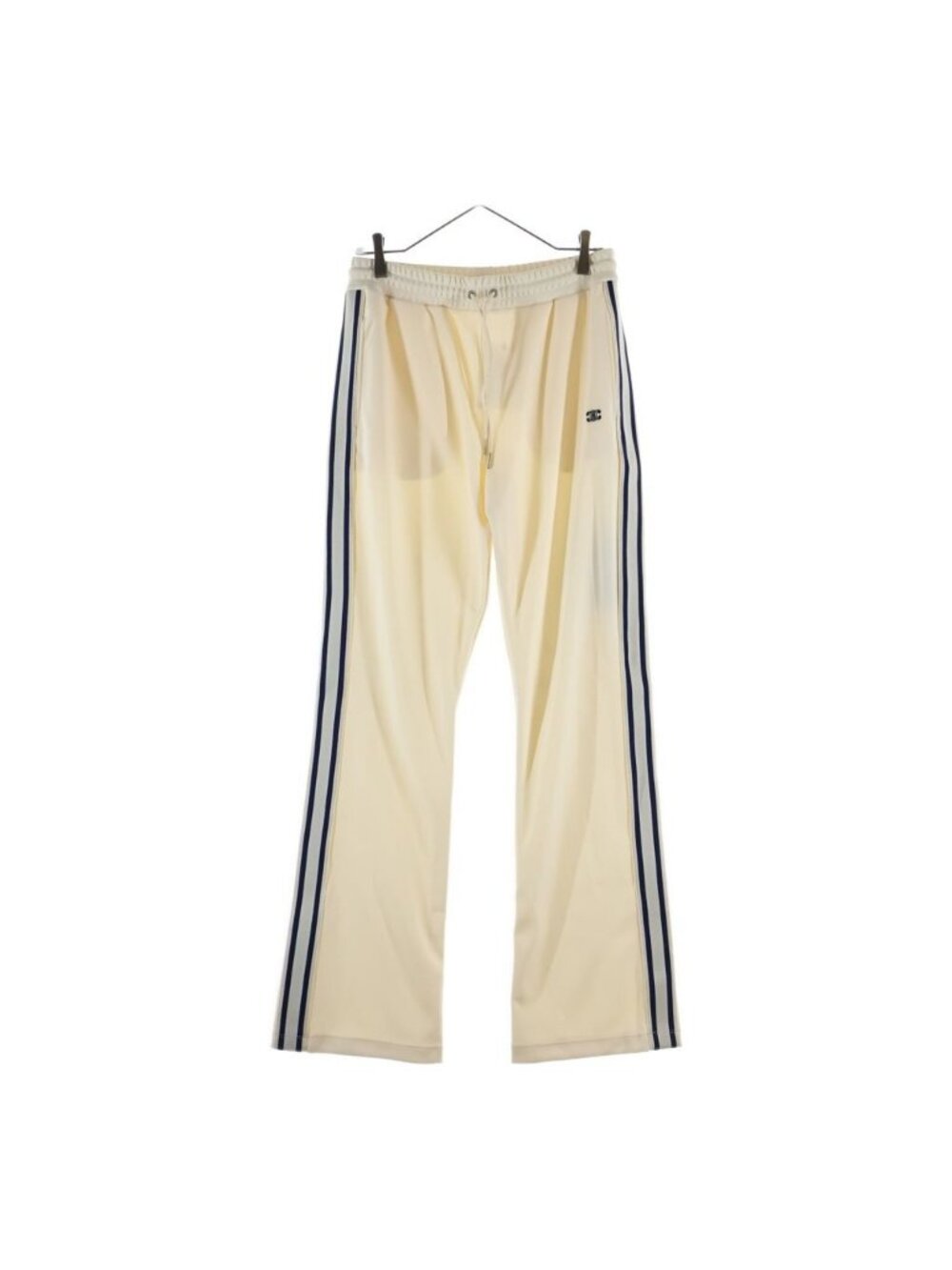 Celine Limited Edition Triomphe Side Line Track Pants Ivory